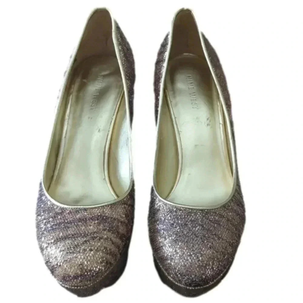 Nine West NWMENDOZA women's pumps leopard glitter
